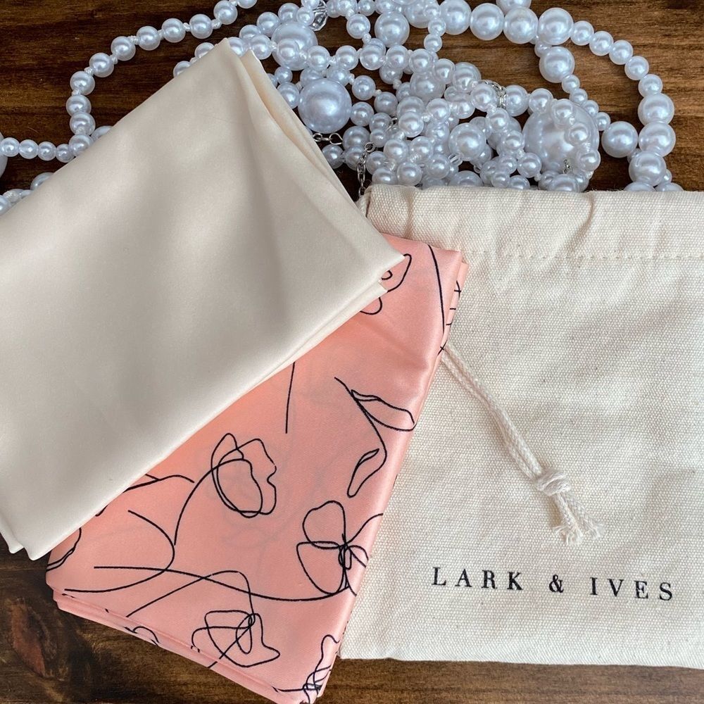 Lark & Ives Hair Tie Scarf Scarves NWT